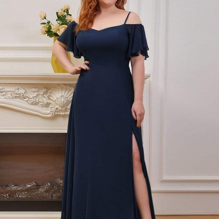Saoirse | Cold-Shoulder Floor-Length Bridesmaid Dress