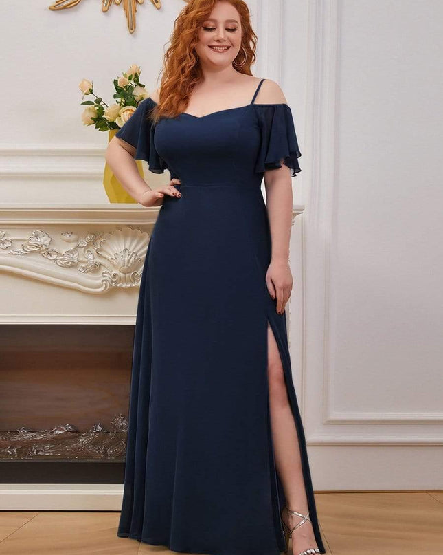 Saoirse | Cold-Shoulder Floor-Length Bridesmaid Dress