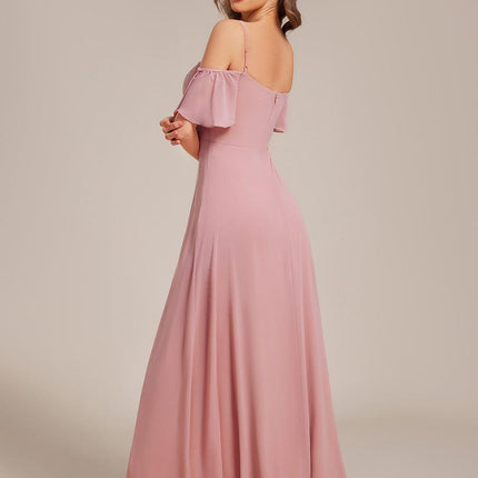 Saoirse | Cold-Shoulder Floor-Length Bridesmaid Dress