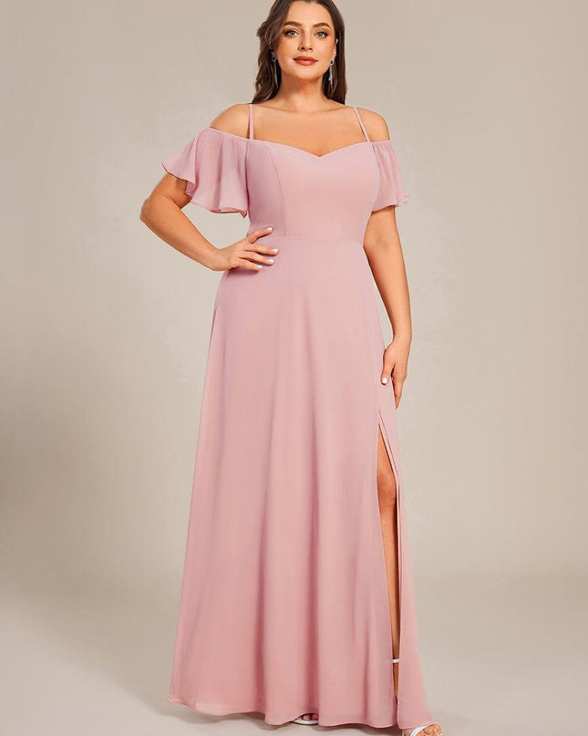 Saoirse | Cold-Shoulder Floor-Length Bridesmaid Dress
