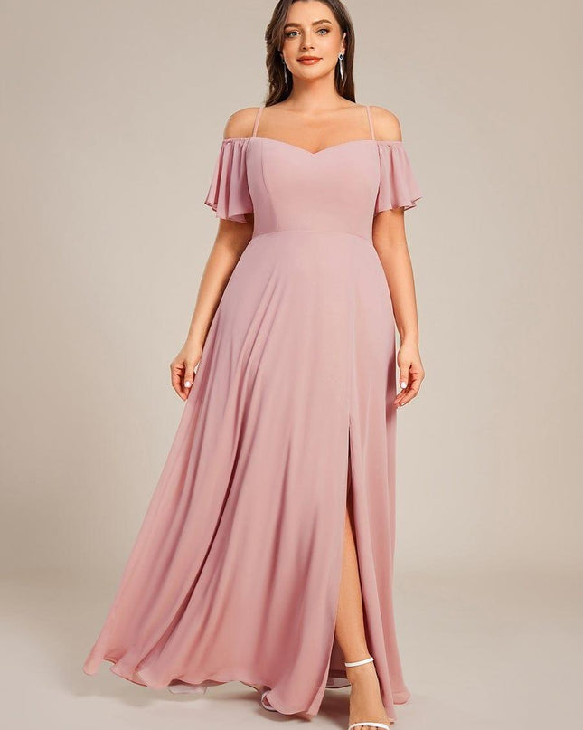 Saoirse | Cold-Shoulder Floor-Length Bridesmaid Dress