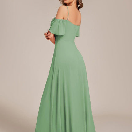 Saoirse | Cold-Shoulder Floor-Length Bridesmaid Dress