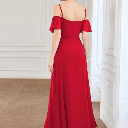 Saoirse | Cold-Shoulder Floor-Length Bridesmaid Dress
