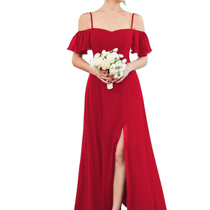 Saoirse | Cold-Shoulder Floor-Length Bridesmaid Dress
