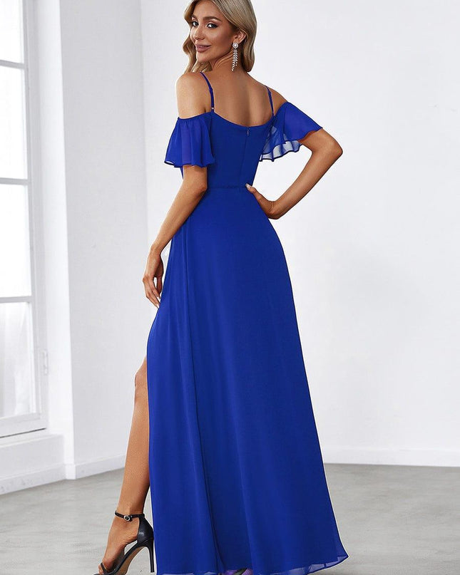 Saoirse | Cold-Shoulder Floor-Length Bridesmaid Dress