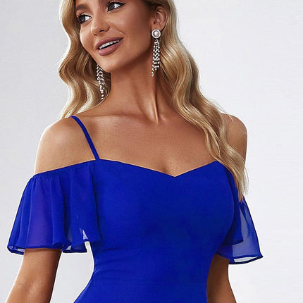 Saoirse | Cold-Shoulder Floor-Length Bridesmaid Dress