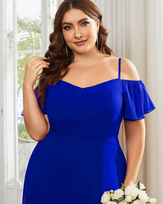 Saoirse | Cold-Shoulder Floor-Length Bridesmaid Dress