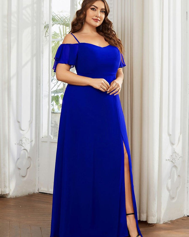 Saoirse | Cold-Shoulder Floor-Length Bridesmaid Dress