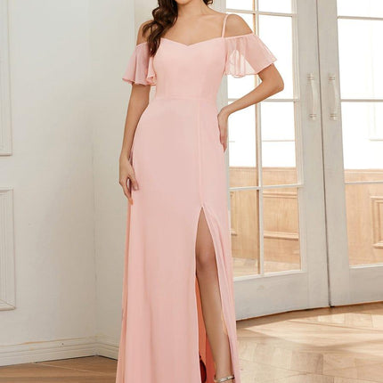 Saoirse | Cold-Shoulder Floor-Length Bridesmaid Dress