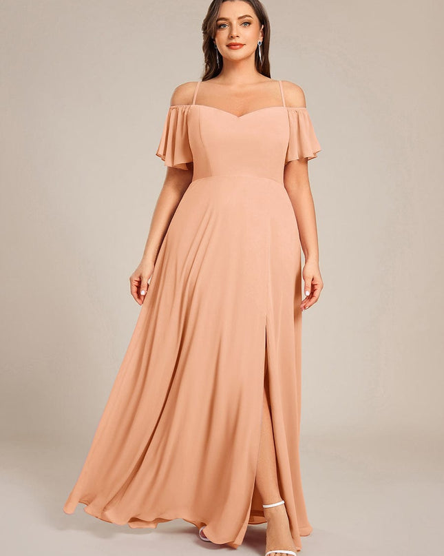 Saoirse | Cold-Shoulder Floor-Length Bridesmaid Dress
