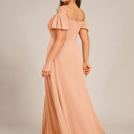 Saoirse | Cold-Shoulder Floor-Length Bridesmaid Dress