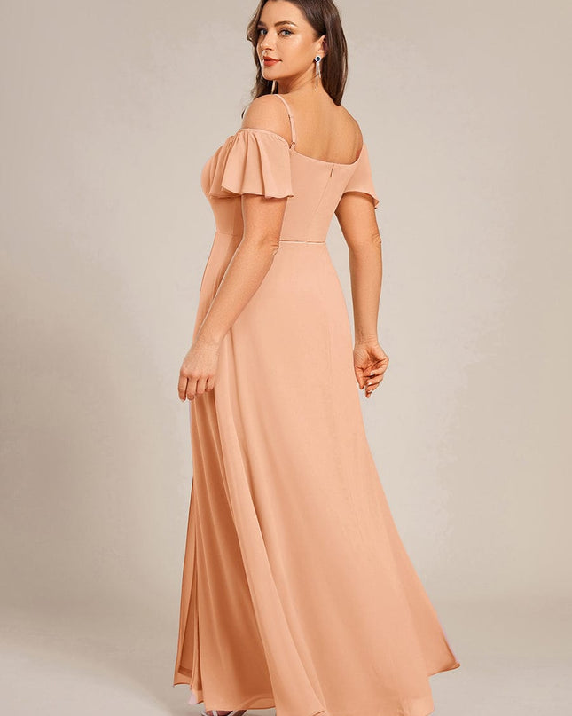 Saoirse | Cold-Shoulder Floor-Length Bridesmaid Dress