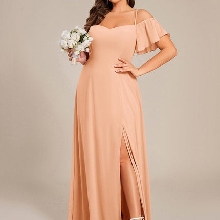 Saoirse | Cold-Shoulder Floor-Length Bridesmaid Dress