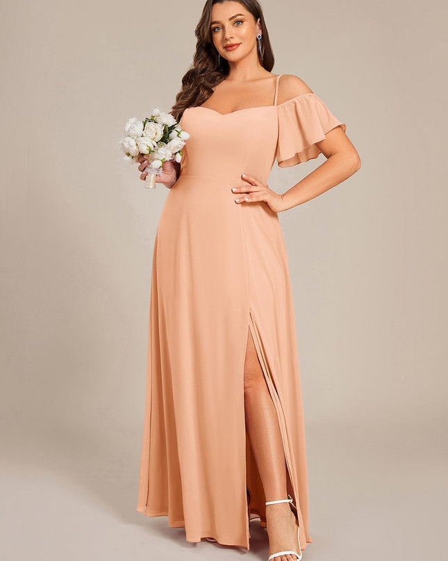 Saoirse | Cold-Shoulder Floor-Length Bridesmaid Dress