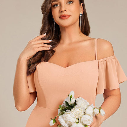 Saoirse | Cold-Shoulder Floor-Length Bridesmaid Dress