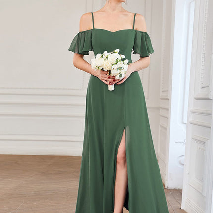 Saoirse | Cold-Shoulder Floor-Length Bridesmaid Dress