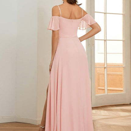 Saoirse | Cold-Shoulder Floor-Length Bridesmaid Dress