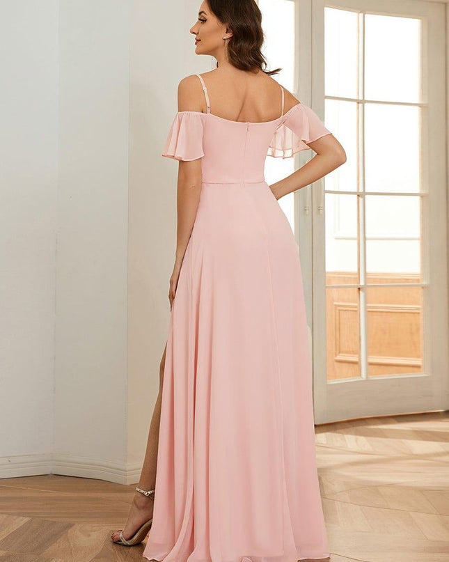 Saoirse | Cold-Shoulder Floor-Length Bridesmaid Dress