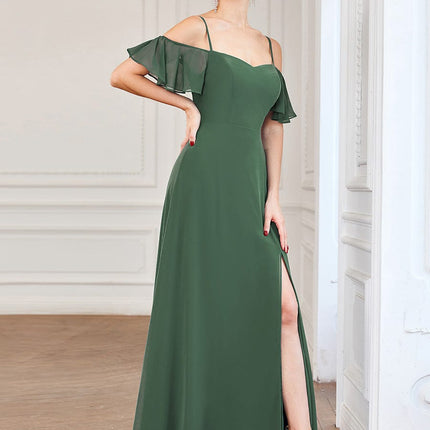 Saoirse | Cold-Shoulder Floor-Length Bridesmaid Dress