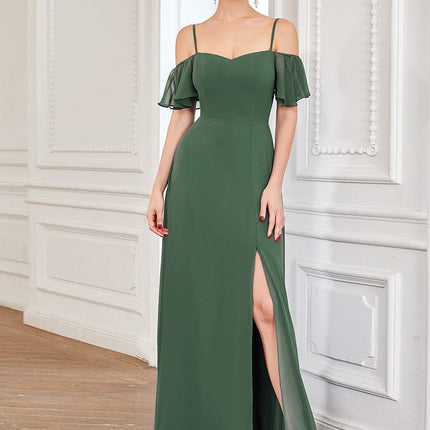 Saoirse | Cold-Shoulder Floor-Length Bridesmaid Dress