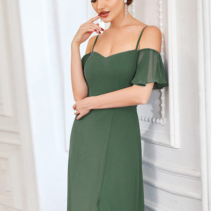Saoirse | Cold-Shoulder Floor-Length Bridesmaid Dress