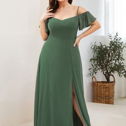 Saoirse | Cold-Shoulder Floor-Length Bridesmaid Dress