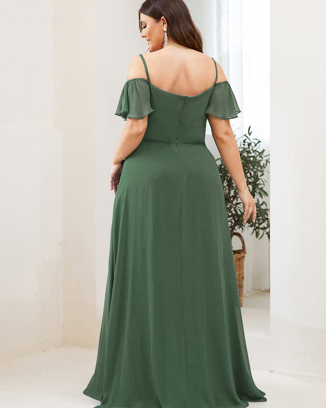 Saoirse | Cold-Shoulder Floor-Length Bridesmaid Dress