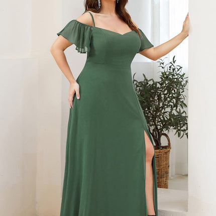 Saoirse | Cold-Shoulder Floor-Length Bridesmaid Dress