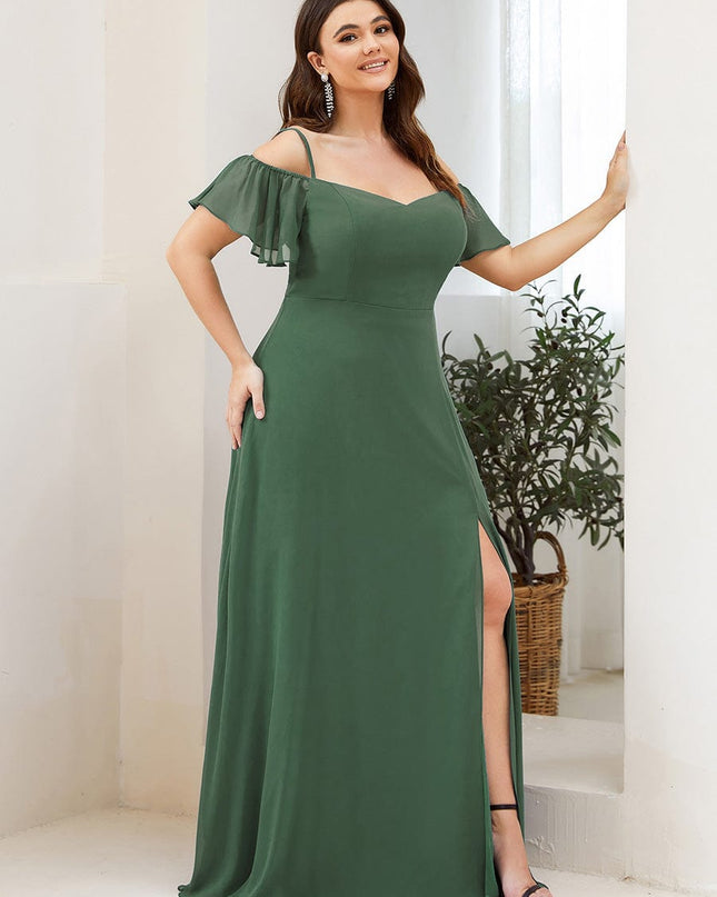 Saoirse | Cold-Shoulder Floor-Length Bridesmaid Dress
