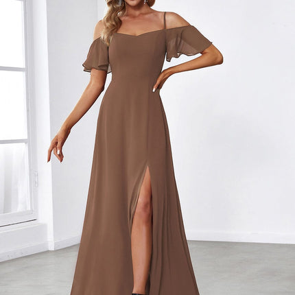 Saoirse | Cold-Shoulder Floor-Length Bridesmaid Dress