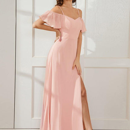 Saoirse | Cold-Shoulder Floor-Length Bridesmaid Dress