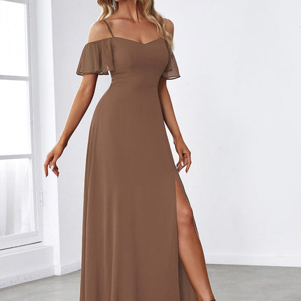 Saoirse | Cold-Shoulder Floor-Length Bridesmaid Dress