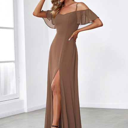 Saoirse | Cold-Shoulder Floor-Length Bridesmaid Dress