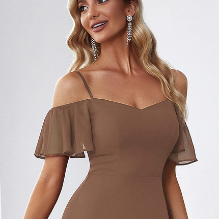 Saoirse | Cold-Shoulder Floor-Length Bridesmaid Dress