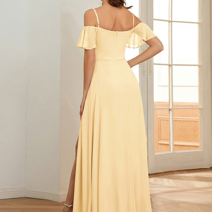 Saoirse | Cold-Shoulder Floor-Length Bridesmaid Dress