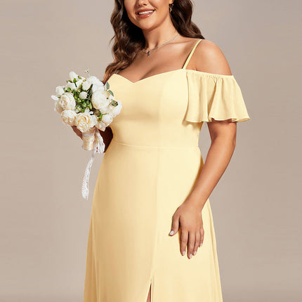 Saoirse | Cold-Shoulder Floor-Length Bridesmaid Dress