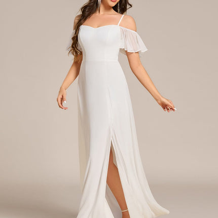 Saoirse | Cold-Shoulder Floor-Length Bridesmaid Dress