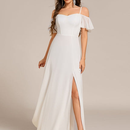 Saoirse | Cold-Shoulder Floor-Length Bridesmaid Dress