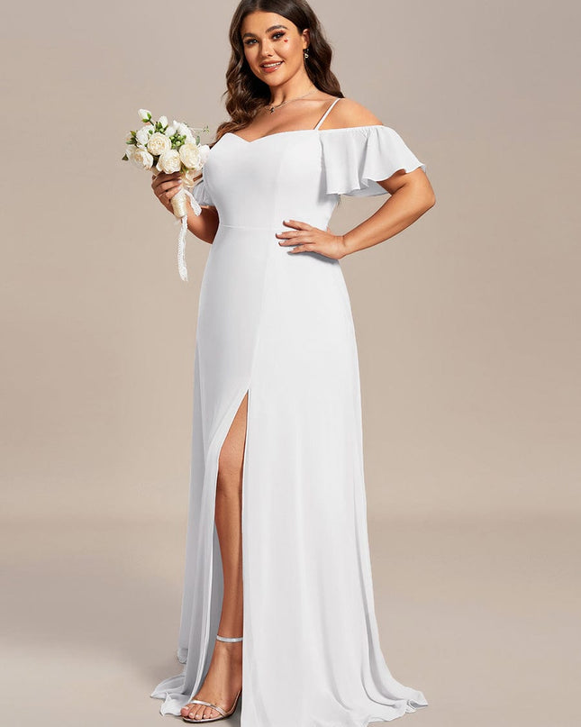 Saoirse | Cold-Shoulder Floor-Length Bridesmaid Dress