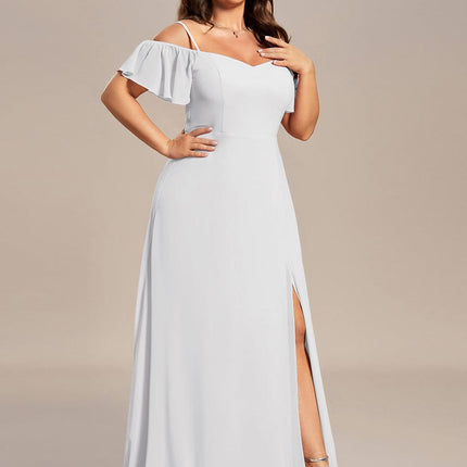 Saoirse | Cold-Shoulder Floor-Length Bridesmaid Dress
