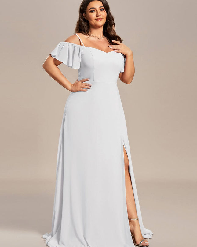 Saoirse | Cold-Shoulder Floor-Length Bridesmaid Dress