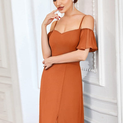 Saoirse | Cold-Shoulder Floor-Length Bridesmaid Dress