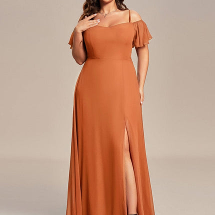Saoirse | Cold-Shoulder Floor-Length Bridesmaid Dress