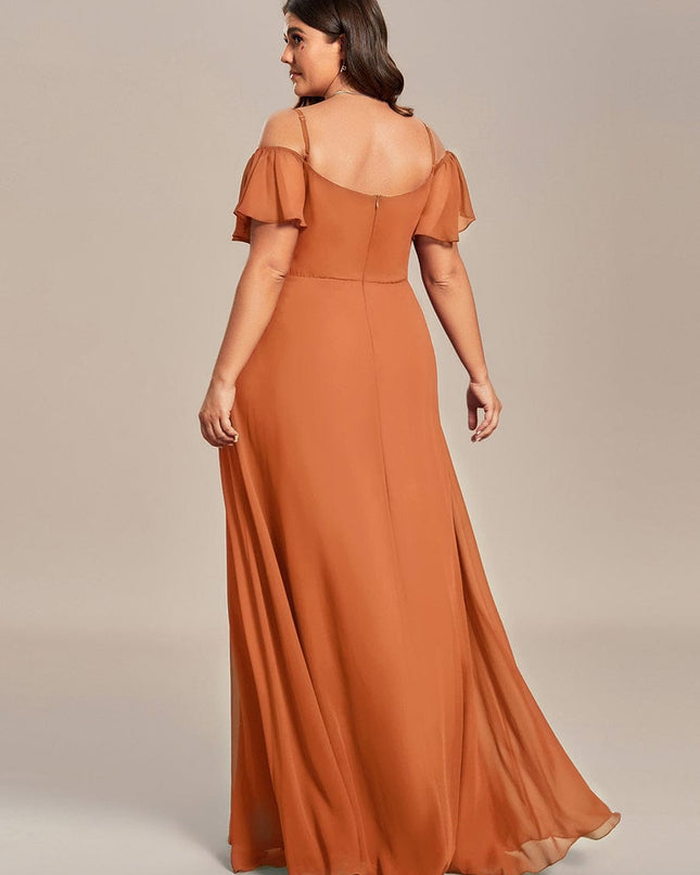 Saoirse | Cold-Shoulder Floor-Length Bridesmaid Dress