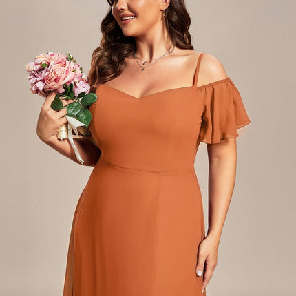 Saoirse | Cold-Shoulder Floor-Length Bridesmaid Dress