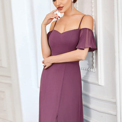 Saoirse | Cold-Shoulder Floor-Length Bridesmaid Dress