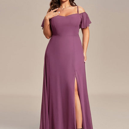Saoirse | Cold-Shoulder Floor-Length Bridesmaid Dress