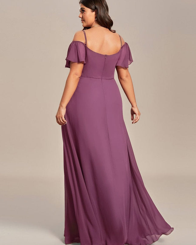 Saoirse | Cold-Shoulder Floor-Length Bridesmaid Dress