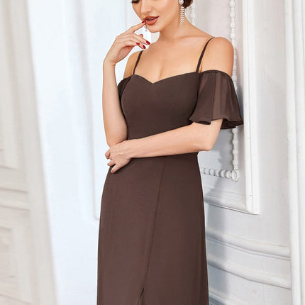 Saoirse | Cold-Shoulder Floor-Length Bridesmaid Dress