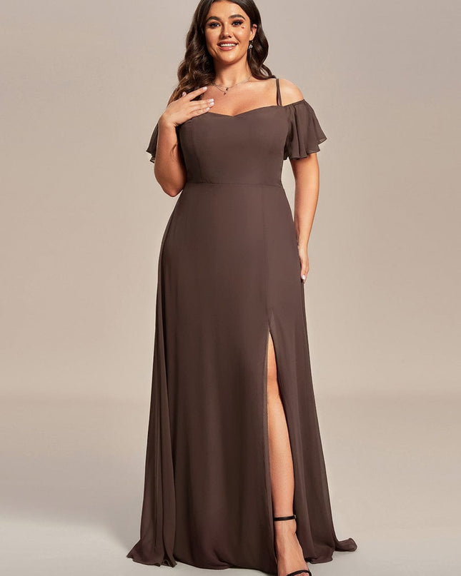 Saoirse | Cold-Shoulder Floor-Length Bridesmaid Dress